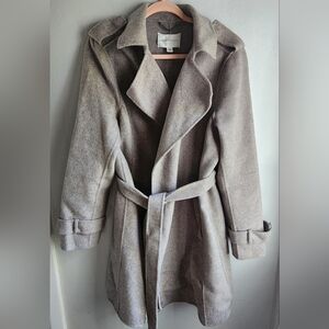 BANANA REPUBLIC WOOL ANGORA Wrap Coat XL
